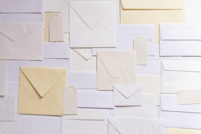 Collage of envelopes