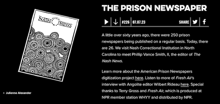 Criminal podcast logo and illustration